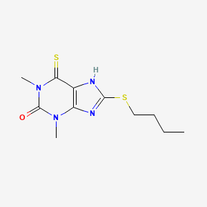 Theophylline, 8-butylthio-6-thio-