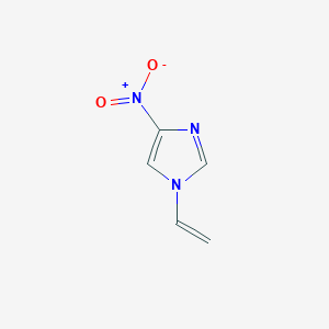 molecular formula C5H5N3O2 B13799230 1-Vinylimidazole, 4-nitro- 