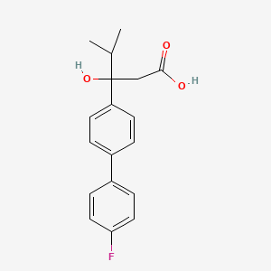 4-Biphenylhydracrylic acid, 4'-fluoro-beta-isopropyl-, (+)-