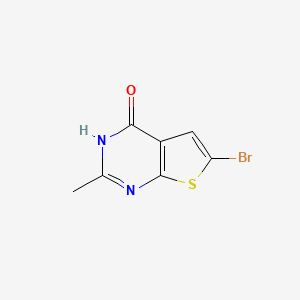 molecular formula C7H5BrN2OS B1379929 6-Bromo-2-methylthieno[2,3-d]pyrimidin-4(1H)-one CAS No. 1159979-34-6
