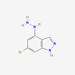B1379930 6-Bromo-4-hydrazinyl-1H-indazole CAS No. 1420800-26-5