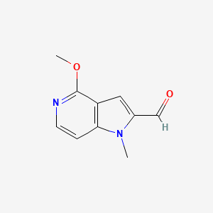 4-Methoxy-1-methyl-2,3-dihydro-1H-pyrrolo[3,2-c]pyridine-2-carbaldehyde