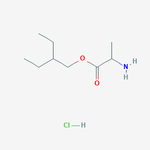 molecular formula C9H20ClNO2 B1379939 (S)-2-Ethylbutyl 2-aminopropanoate hydrochloride CAS No. 946511-97-3
