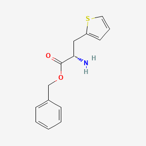 molecular formula C14H15NO2S B1379940 benzyl (2S)-2 amino-3-(thiophene-2-yl)propanoate CAS No. 755733-01-8