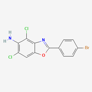 2-(4-bromophenyl)-4,6-dichloro-1,3-benzoxazol-5-amine