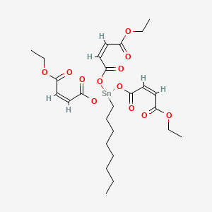 4-O-[bis[[(Z)-4-ethoxy-4-oxobut-2-enoyl]oxy]-octylstannyl] 1-O-ethyl (Z)-but-2-enedioate