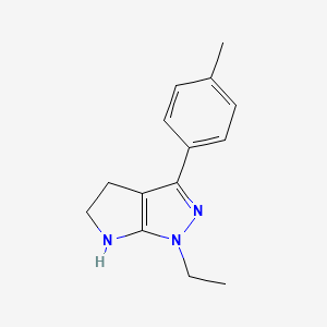 1-Ethyl-3-(p-tolyl)-1,4,5,6-tetrahydropyrrolo[2,3-c]pyrazole