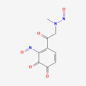 o-Benzoquinone, 4-((methylnitrosamino)acetyl)-3-nitroso-