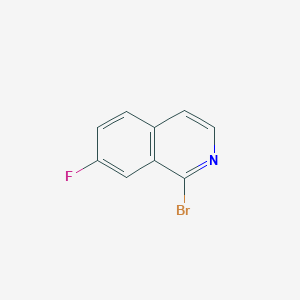 molecular formula C9H5BrFN B1379946 1-Bromo-7-fluoroisoquinoline CAS No. 1207448-24-5