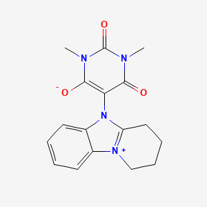 1,3-dimethyl-2,6-dioxo-5-(1,2,3,4-tetrahydro-5H-pyrido[1,2-a]benzimidazol-10-ium-5-yl)-1,2,3,6-tetrahydropyrimidin-4-olate