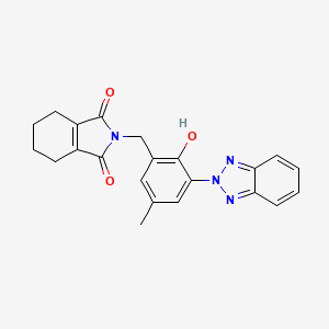 1H-Isoindole-1,3(2H)-dione,2-[[3-(2H-benzotriazol-2-yl)-2-hydroxy-5-methylphenyl]methyl]-4,5,6,7-tetrahydro-