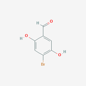 molecular formula C7H5BrO3 B1379947 4-溴-2,5-二羟基苯甲醛 CAS No. 1456821-61-6