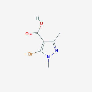 molecular formula C6H7BrN2O2 B1379948 5-溴-1,3-二甲基-1H-吡唑-4-甲酸 CAS No. 1369357-72-1
