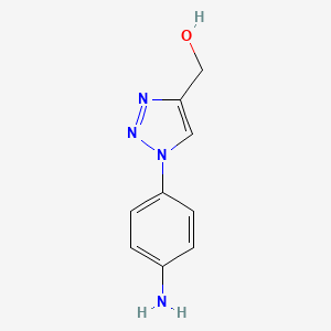 [1-(4-aminophenyl)-1H-1,2,3-triazol-4-yl]methanol