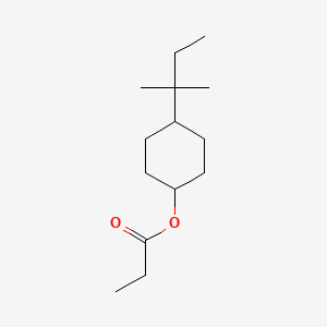 molecular formula C14H26O2 B13799587 4-(1,1-Dimethylpropyl)cyclohexyl propionate CAS No. 67874-74-2