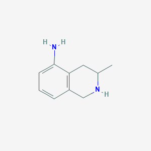 molecular formula C10H14N2 B1379960 3-甲基-1,2,3,4-四氢异喹啉-5-胺 CAS No. 1391086-45-5