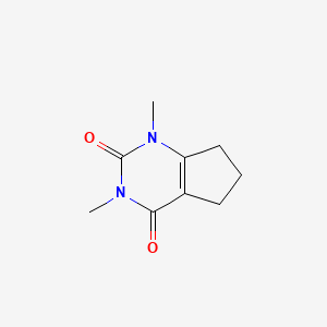 1H-Cyclopentapyrimidine-2,4(3H,5H)-dione, 6,7-dihydro-1,3-dimethyl-