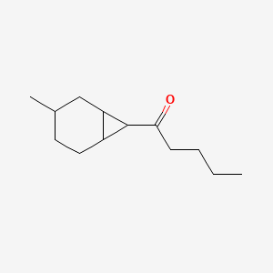 molecular formula C13H22O B13799649 1-(3-Methylbicyclo[4.1.0]hept-7-yl)-1-pentanone CAS No. 54764-61-3