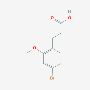 molecular formula C10H11BrO3 B1379966 3-(4-Bromo-2-methoxyphenyl)propanoic acid CAS No. 1261675-06-2