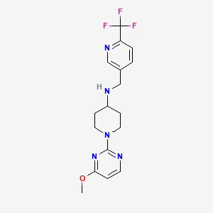 1-(4-Methoxypyrimidin-2-YL)-N-([6-(trifluoromethyl)pyridin-3-YL]methyl)piperidin-4-amine