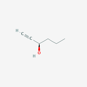 molecular formula C6H10O B13799682 (3R)-hex-1-yn-3-ol CAS No. 74364-79-7