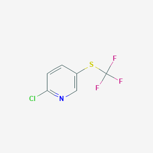 molecular formula C6H3ClF3NS B1379974 2-Chloro-5-(trifluoromethylthio)pyridine CAS No. 1204234-95-6