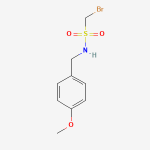 molecular formula C9H12BrNO3S B1379975 1-bromo-N-[(4-methoxyphenyl)methyl]methanesulfonamide CAS No. 1444100-44-0