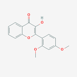 molecular formula C17H14O5 B13799755 2',4'-Dimethoxy-3-hydroxyflavone CAS No. 95382-87-9