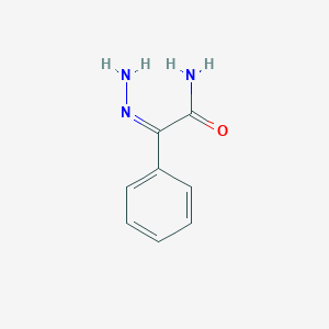 molecular formula C8H9N3O B13799766 (2E)-2-hydrazono-2-phenylacetamide 