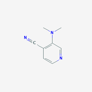 molecular formula C8H9N3 B1379977 3-(Dimethylamino)pyridine-4-carbonitrile CAS No. 45865-67-6
