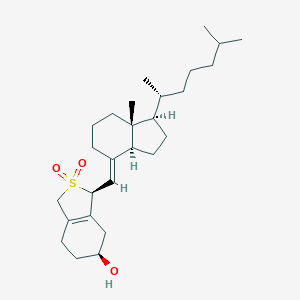 molecular formula C27H44O3S B137998 (6S)-维生素 D3 6,19-二氧化硫加合物/(6S)-胆钙化固醇 6,19-二氧化硫加合物 CAS No. 71726-02-8