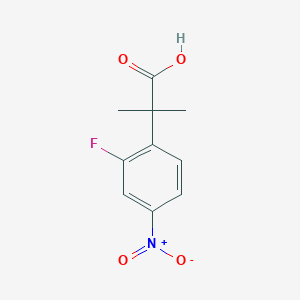 molecular formula C10H10FNO4 B1379980 2-(2-氟-4-硝基苯基)-2-甲基丙酸 CAS No. 1314735-00-6