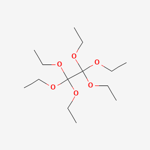 molecular formula C14H30O6 B13799804 Hexaethoxyethane CAS No. 65789-73-3