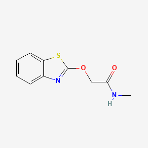 molecular formula C10H10N2O2S B13799814 2-(1,3-Benzothiazol-2-yloxy)-N-methylacetamide 