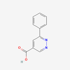 molecular formula C11H8N2O2 B1379987 6-苯基哒嗪-4-甲酸 CAS No. 1425498-70-9