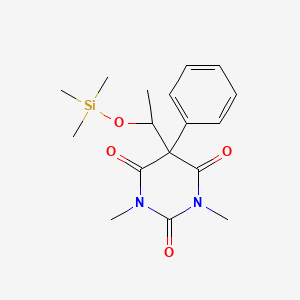 2,4,6(1H,3H,5H)-Pyrimidinetrione, 1,3-dimethyl-5-phenyl-5-[1-[(trimethylsilyl)oxy]ethyl]-