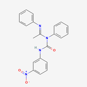 N-Phenyl-N-(1-(phenylimino)ethyl)-N'-m-nitrophenylurea