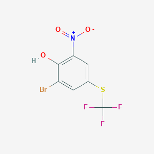 2-Bromo-6-nitro-4-[(trifluoromethyl)thio]phenol