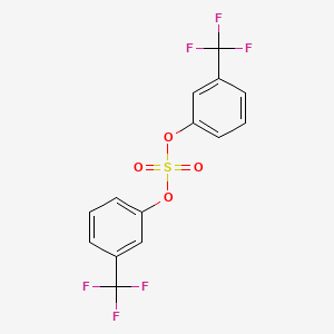 molecular formula C14H8F6O4S B1379994 Bis[3-(trifluoromethyl)phenyl] sulfate CAS No. 1417220-66-6