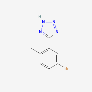 molecular formula C8H7BrN4 B1379995 5-(5-Bromo-2-methylphenyl)-1H-tetrazole CAS No. 1451391-30-2
