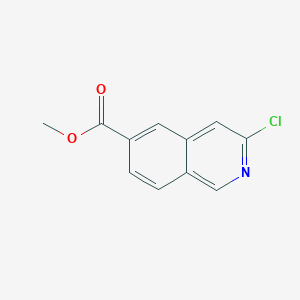 molecular formula C11H8ClNO2 B1380005 3-氯异喹啉-6-甲酸甲酯 CAS No. 1416713-88-6