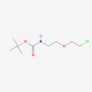 molecular formula C9H18ClNO3 B1380007 叔丁基N-[2-(2-氯乙氧基)乙基]氨基甲酸酯 CAS No. 1517445-69-0