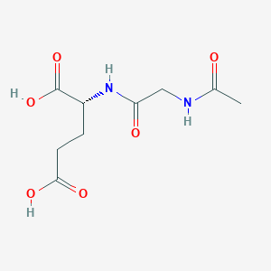 molecular formula C9H14N2O6 B138001 N-乙酰甘氨酰-D-谷氨酸 CAS No. 135701-69-8