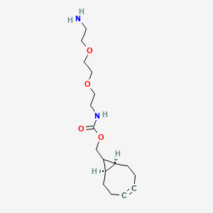 molecular formula C17H28N2O4 B1380014 N-(1R,8S,9s)-Bicyclo[6.1.0]non-4-yn-9-ylmethyloxycarbonyl-1,8-diamino-3,6-dioxaoctane CAS No. 1263166-93-3