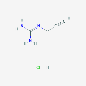 molecular formula C4H8ClN3 B1380017 N-(炔丙基)胍盐酸盐 CAS No. 193074-89-4