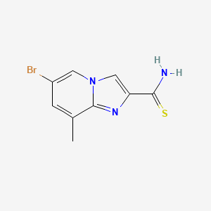 molecular formula C9H8BrN3S B1380020 6-Bromo-8-methylimidazo[1,2-a]pyridine-2-carbothioamide CAS No. 1216138-82-7