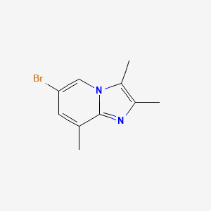 molecular formula C10H11BrN2 B1380021 6-Bromo-2,3,8-trimethylimidazo[1,2-a]pyridine CAS No. 1215953-19-7