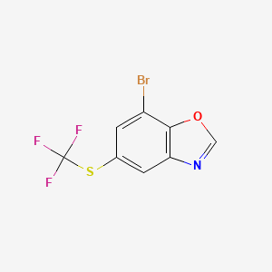 7-Bromo-5-((trifluoromethyl)thio)benzo[d]oxazole