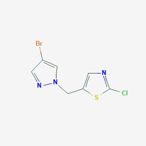 5-[(4-bromo-1H-pyrazol-1-yl)methyl]-2-chloro-1,3-thiazole