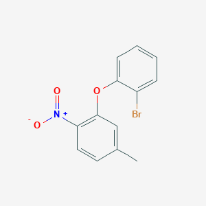 molecular formula C13H10BrNO3 B1380034 2-(2-溴苯氧基)-4-甲基-1-硝基苯 CAS No. 1516187-55-5